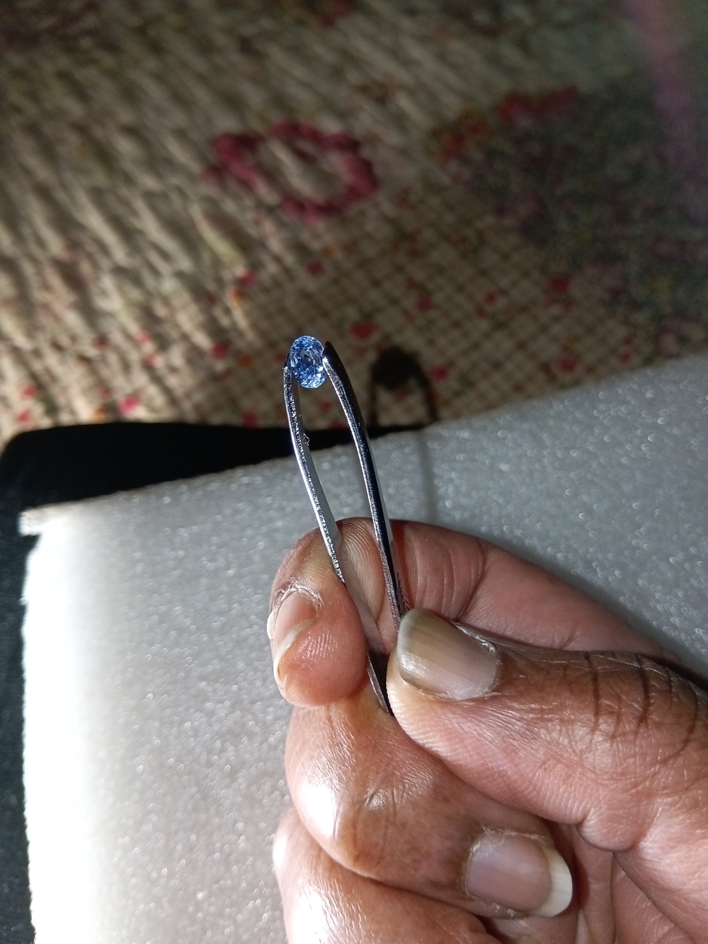Beautiful Natural .77ct Oval Blue Sapphire